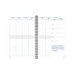 3660942086097-Agenda de bureau Kaa All in One Visuel Horizons 20S spiralé - 1 semaine sur 2 pages + 1 carnet de notes ligné - 15 x 21 cm ---3