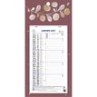 3660942086356-Calendrier mensuel avec feuillets détachables 13 x 23 cm sur plaque décors Végétal 16 x 33 cm  - disponible dans différentes cou--1