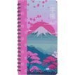 3664447232287-Agenda de poche spiralé Tokyo - 1 semaine sur 2 pages - 9,5 x 17 cm - montagne - Oberthur--0
