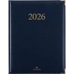 3664447206240-Agenda Kiev - 1 semaine sur 2 pages - 22 x 28 cm - bleu marine - Oberthur--0