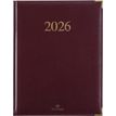 3664447206257-Agenda Kiev - 1 semaine sur 2 pages - 22 x 28 cm - bordeaux - Oberthur--0
