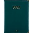 3664447206271-Agenda Kiev - 1 semaine sur 2 pages - 22 x 28 cm - vert - Oberthur--0