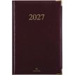 3664447229874-Agenda Kiev - 1 semaine sur 2 pages - 17 x 24,5 cm - bordeaux - Oberthur--0