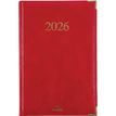 3664447206318-Agenda Kiev - 1 semaine sur 2 pages - 17 x 24,5 cm - rouge - Oberthur--0
