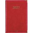 3664447229881-Agenda Kiev - 1 semaine sur 2 pages - 17 x 24,5 cm - rouge - Oberthur--0