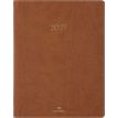 3664447230351-Agenda Eton - 1 semaine sur 2 pages - 22 x 28 cm - marron - Oberthur--0