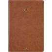 3664447230405-Agenda Eton - 1 semaine sur 2 pages - 17 x 24,5 cm - marron - Oberthur--0
