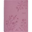 3664447229317-Agenda à spirale Primrose - 1 semaine sur 2 pages - 22 x 28 cm - bois de rose - Oberthur--0