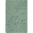 3664447229348-Agenda à spirale Primrose - 1 semaine sur 2 pages - 17 x 24,5 cm - vert sauge - Oberthur--0