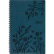 3664447229379-Agenda à spirale Primrose - 1 semaine sur 2 pages - 17 x 24,5 cm - vert canard - Oberthur--0