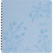 3664447229409-Agenda à spirale Primrose - 1 semaine sur 2 pages - 16,5 x 16,5 cm - bleu ciel - Oberthur--0