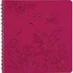 3664447204970-Agenda à spirale Primrose - 1 semaine sur 2 pages - 16,5 x 16,5 cm - fuchsia - Oberthur--0