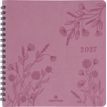 3664447229416-Agenda à spirale Primrose - 1 semaine sur 2 pages - 16,5 x 16,5 cm - bois de rose - Oberthur--0