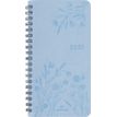 3664447229454-Agenda de poche spiralé Primrose - 1 semaine sur 2 pages - 9,5 x 17 cm - bleu ciel - Oberthur--0