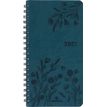 3664447229478-Agenda de poche spiralé Primrose - 1 semaine sur 2 pages - 9,5 x 17 cm - vert canard - Oberthur--0