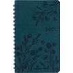 3664447229522-Agenda de poche spiralé Primrose - 1 semaine sur 2 pages - 10 x 15 cm - vert canard - Oberthur--0