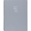 3664447208701-Agenda à spirale Portland - 1 semaine sur 2 pages - 22 x 28 cm - gris - Oberthur--0