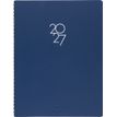 3664447231211-Agenda à spirale Portland - 1 semaine sur 2 pages - 22 x 28 cm - bleu - Oberthur--0