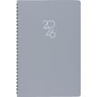 3664447208749-Agenda à spirale Portland - 1 semaine sur 2 pages - 17 x 24,5 cm - gris - Oberthur--0
