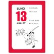 3664447231457-Oberthur - Bloc éphéméride humoristique - 6 x 9 cm - rouge--0