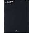 3664447232348-Agenda Flex - 1 semaine sur 2 pages - 22 x 28 cm - noir - Oberthur--0