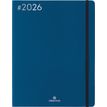 3664447205854-Agenda Flex - 1 semaine sur 2 pages - 22 x 28 cm - bleu marine - Oberthur--0
