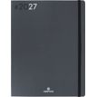 3664447232362-Agenda Flex - 1 semaine sur 2 pages - 22 x 28 cm - gris - Oberthur--0