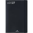 3664447232393-Agenda Flex - 1 semaine sur 2 pages - 17 x 24,5 cm - noir - Oberthur--0