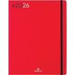 3664447205885-Agenda Flex - 1 semaine sur 2 pages - 22 x 28 cm - rouge - Oberthur--0