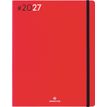 3664447232386-Agenda Flex - 1 semaine sur 2 pages - 22 x 28 cm - rouge - Oberthur--0