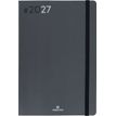 3664447232416-Agenda Flex - 1 semaine sur 2 pages - 17 x 24,5 cm - gris - Oberthur--0