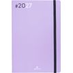 3664447232423-Agenda Flex - 1 semaine sur 2 pages - 17 x 24,5 cm - lilas - Oberthur--0