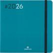 3664447205960-Agenda Flex - 1 semaine sur 2 pages - 16 x 16 cm - émeraude - Oberthur--0