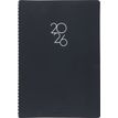 3664447208671-Agenda à spirale Portland - 1 semaine sur 2 pages - 22 x 30 cm - noir - Oberthur--0