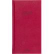 3664447232010-Agenda London - 1 semaine sur 2 pages - 9,5 x 17,5 cm - rouge - Oberthur--0