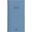 3664447206165-Agenda London - 1 semaine sur 2 pages - 9,5 x 17,5 cm - gris - Oberthur--0