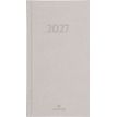 3664447232034-Agenda London - 1 semaine sur 2 pages - 9,5 x 17,5 cm - gris clair - Oberthur--0