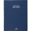3664447208411-Agenda spiralé Galway - 1 semaine sur 2 pages - 22 x 28 cm - bleu marine - Oberthur--0