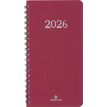 3664447208503-Agenda de poche spiralé Galway - 1 semaine sur 2 pages - 9,5 x 17 cm - anthracite - Oberthur--0
