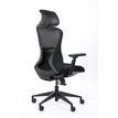 0404051884686-Fauteuil de bureau DESIGNER - Accoudoirs réglables - Appuie-tête - noir-P_405188468_4-3