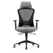 0404051884693-Fauteuil de bureau DESIGNER - Accoudoirs réglables - Appuie-tête - gris et noir-P_405188469_2-1