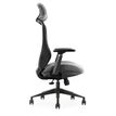 0404051884693-Fauteuil de bureau DESIGNER - Accoudoirs réglables - Appuie-tête - gris et noir-P_405188469_3-2