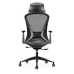 0404051884693-Fauteuil de bureau DESIGNER - Accoudoirs réglables - Appuie-tête - gris et noir-P_405188469_4-3