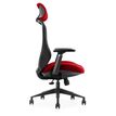 3701338802119-Fauteuil de bureau DESIGNER - Accoudoirs réglables - Appuie-tête - rouge et noir-P_405188470_2-1