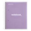 8422593499504-Notebook Emotions, Couverture souple, A5, lignes horizontales 7 mm, 120 feuilles de 5 couleurs, Miquelr--0
