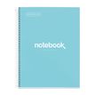 8422593485538-Notebook Emotions, Couverture rigide, A4, lignes horizontales 7 mm, 120 feuilles de 5 couleurs, Miquelr--0