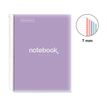 8422593499399-Notebook Emotions, Couverture souple, A4, lignes horizontales 7 mm, 120 feuilles de 5 couleurs, Miquelr--1