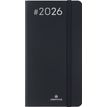 3664447205991-Agenda Flex - 1 semaine sur 2 pages - 9,5 x 17,5 cm - noir - Oberthur--0