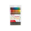 4057305024350-edding 1340 - Feutre pinceau à pointe souple - pour carton - couleurs assorties - encre 