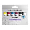 3013643012399-Lefranc Bourgeois LINEL EXTRA-FINE Series 1 - Ensemble de peinture - 6 parties - gouache - 6 couleurs - laque cramoisi, noir ivoire, bleu primaire, rouge primaire, jaune -P_405200722_1-1